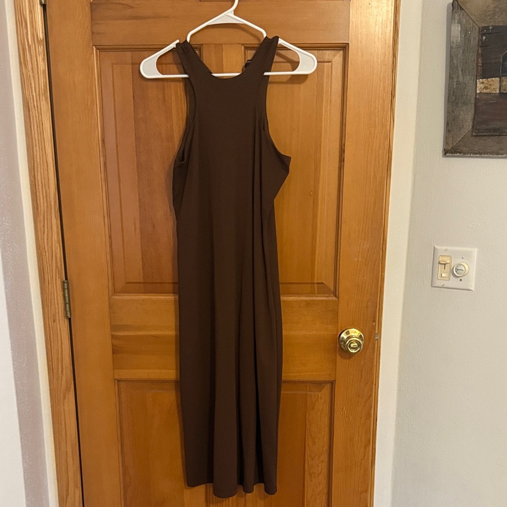 Lined Banana Republic Brown Sleeveless Dress Sixe XS
